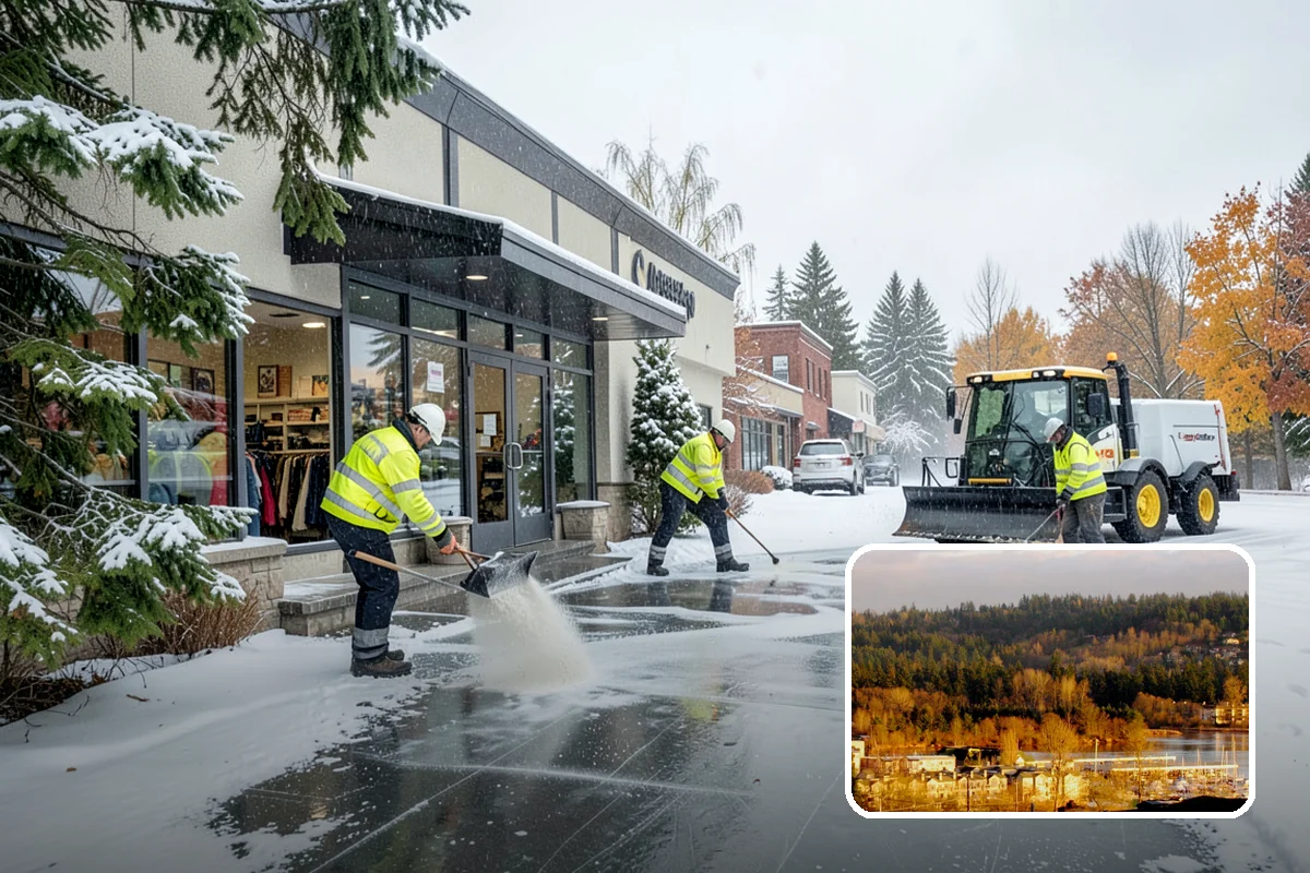 Commercial Snow Removal in Kenmore, King County, WA - Priority plowing that keeps customers and staff arriving on schedule