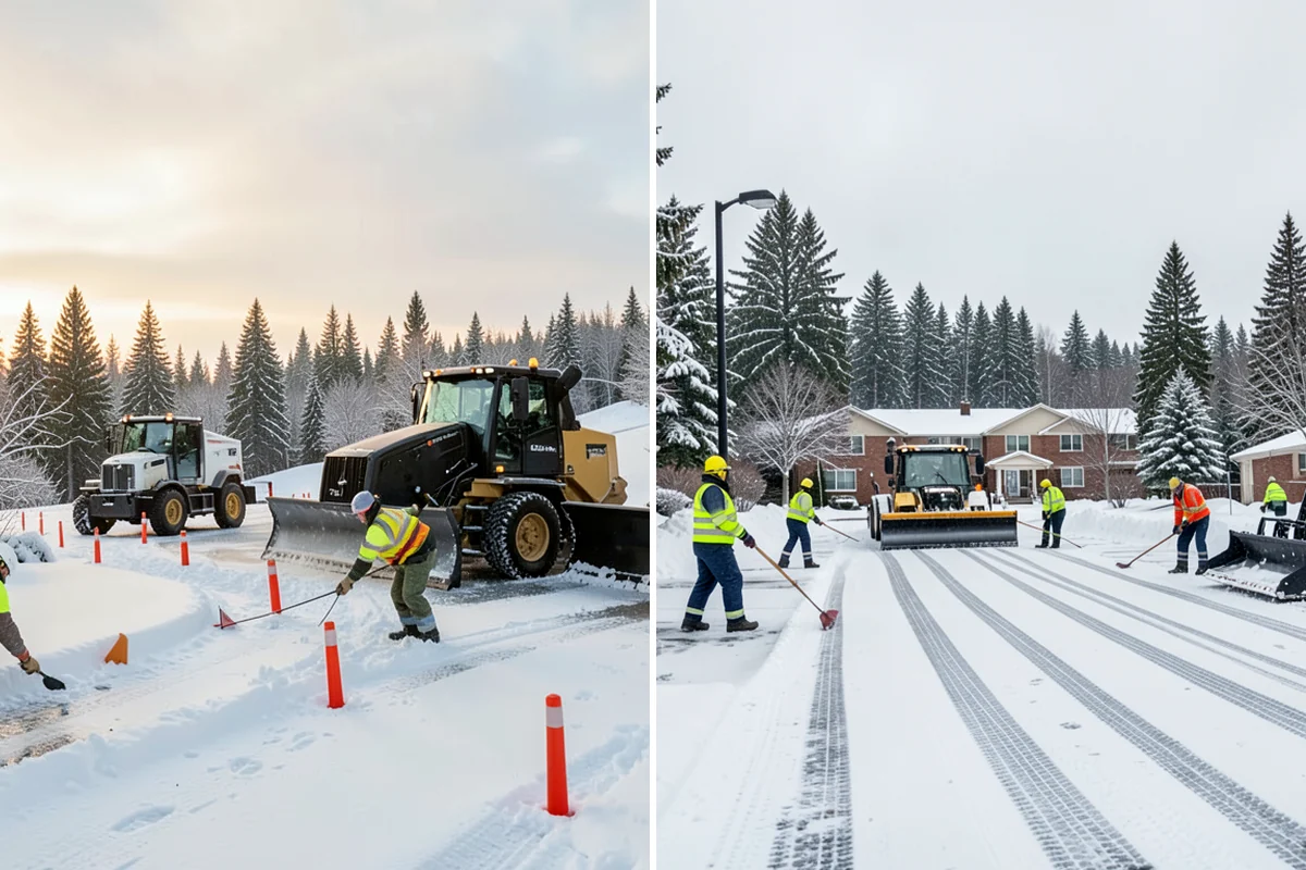 Commercial Snow Removal in Kenmore, King County, WA - Walk the site and map priority zones, obstacles, and snow storage areas
