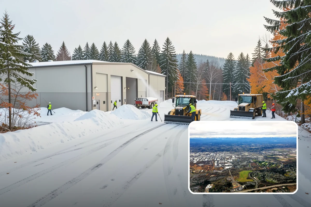 Commercial Snow Removal in Kent, King County, WA - Priority plowing that keeps customers and staff arriving on schedule