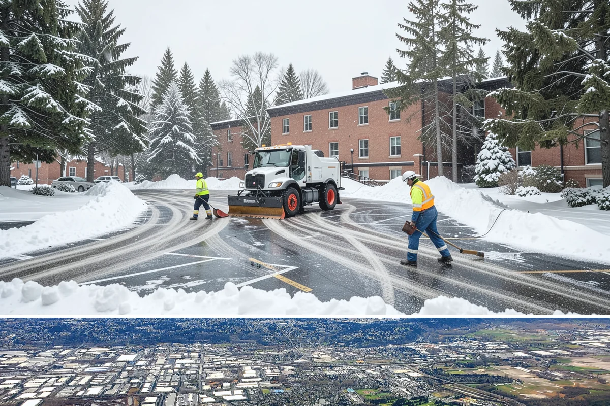 Commercial Snow Removal in Kent, King County, WA - Western Washington's snow risk runs from late November through February, with the sharpest danger during Fraser outflow events...