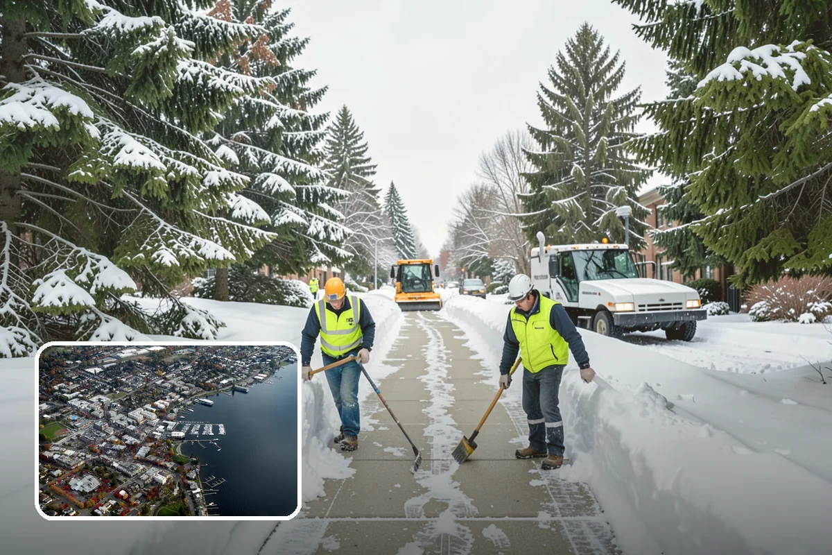 Commercial Snow Removal in Kirkland, King County, WA - Priority plowing that keeps customers and staff arriving on schedule