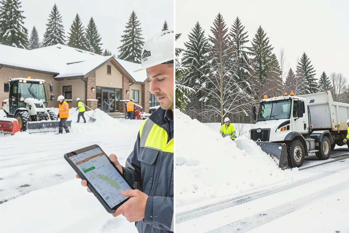 Commercial Snow Removal in Kirkland, King County, WA - Walk the site and map priority zones, obstacles, and snow storage areas