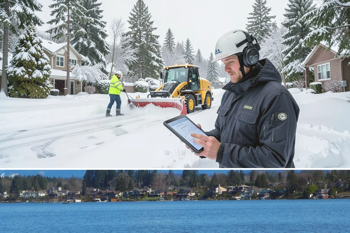Commercial Snow Removal in Lake Stevens, Snohomish County, WA - Western Washington's snow risk runs from late November through February, with the sharpest danger during Fraser outflow events...