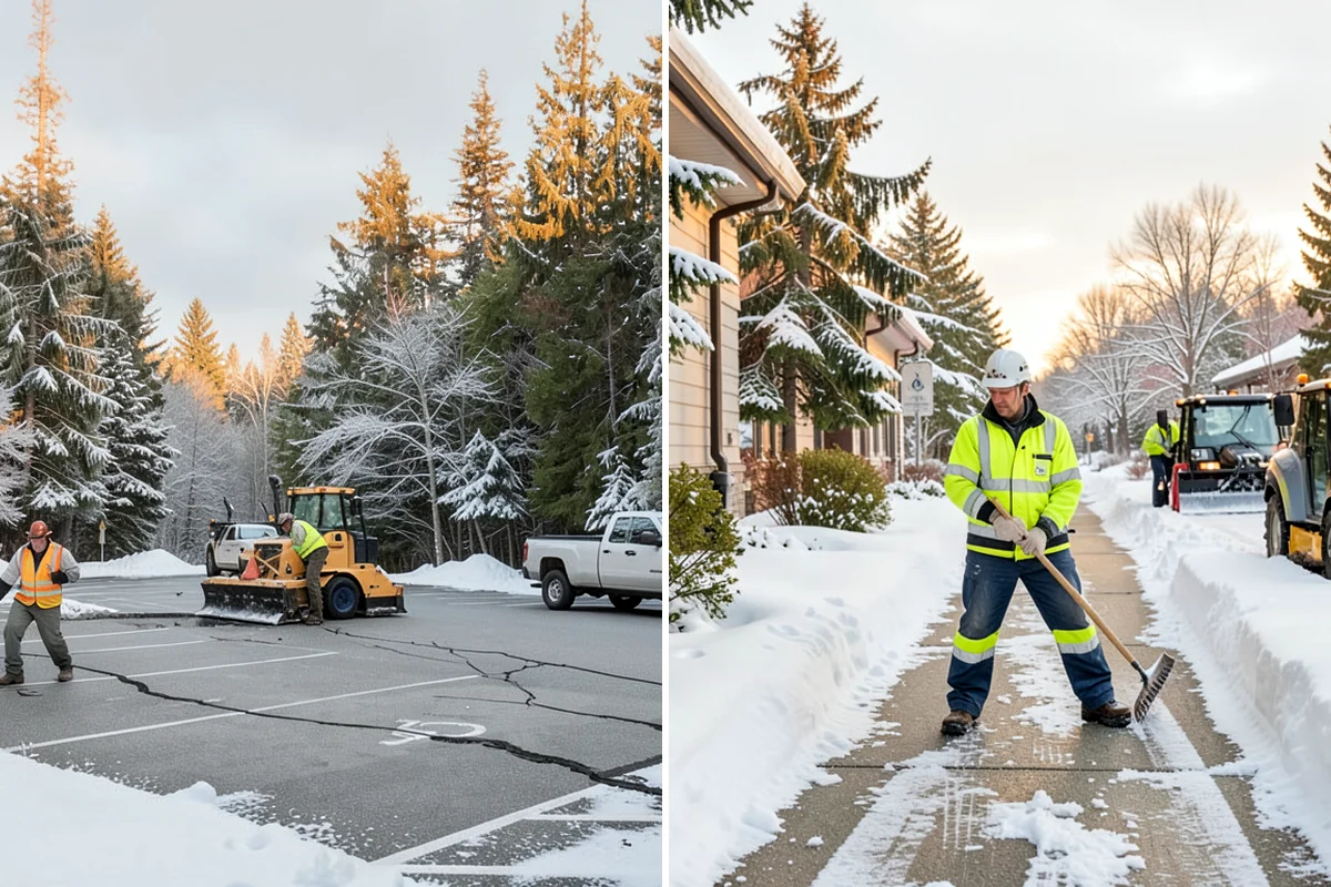 Commercial Snow Removal in Lakewood, Pierce County, WA - Walk the site and map priority zones, obstacles, and snow storage areas