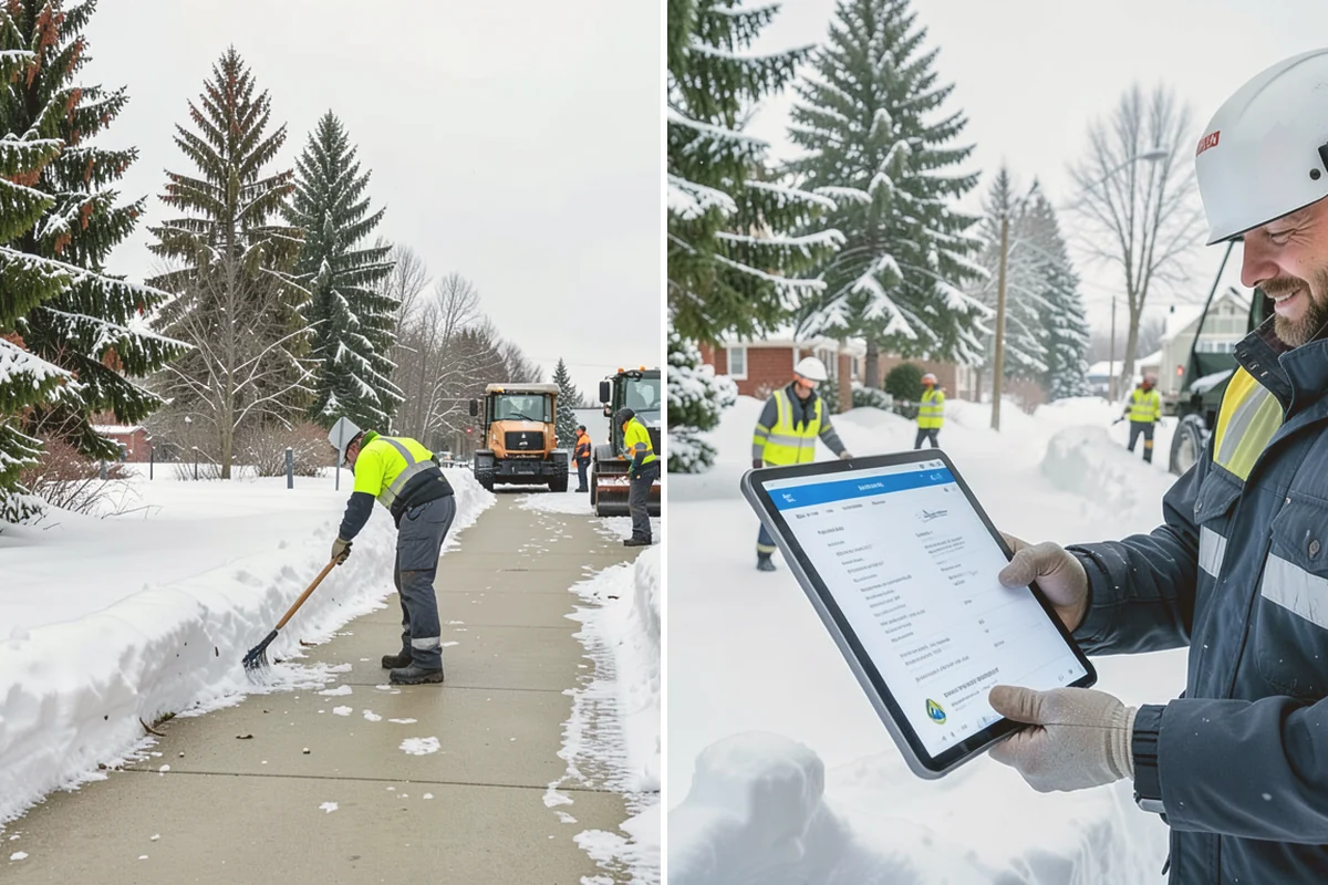 Commercial Snow Removal in Langley, Island County, WA - Walk the site and map priority zones, obstacles, and snow storage areas