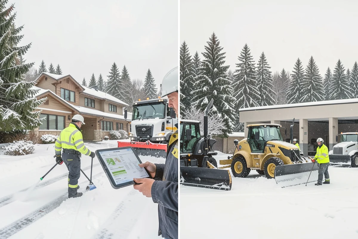 Commercial Snow Removal in Lynnwood, Snohomish County, WA - Walk the site and map priority zones, obstacles, and snow storage areas