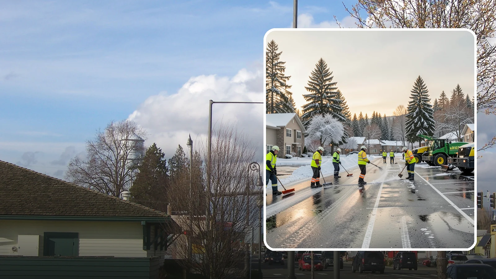 Commercial Snow Removal in Marysville, Snohomish County, WA - When a Puget Sound cold snap drops wet snow across your commercial property, our crews keep parking areas, walkways, and access...