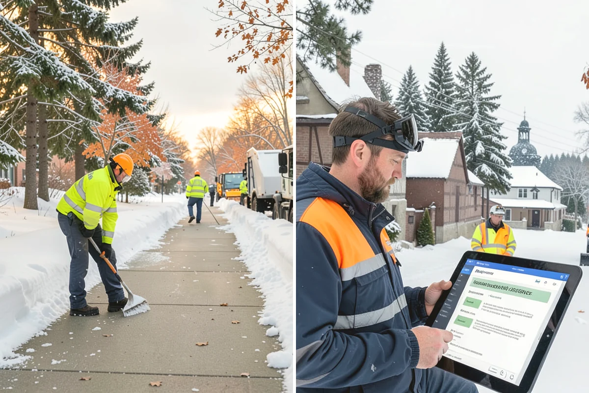 Commercial Snow Removal in Mercer Island, King County, WA - Walk the site and map priority zones, obstacles, and snow storage areas