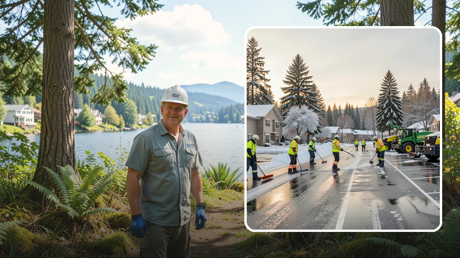 Commercial Snow Removal in Milton, King County, WA - When a Puget Sound cold snap drops wet snow across your commercial property, our crews keep parking areas, walkways, and access...