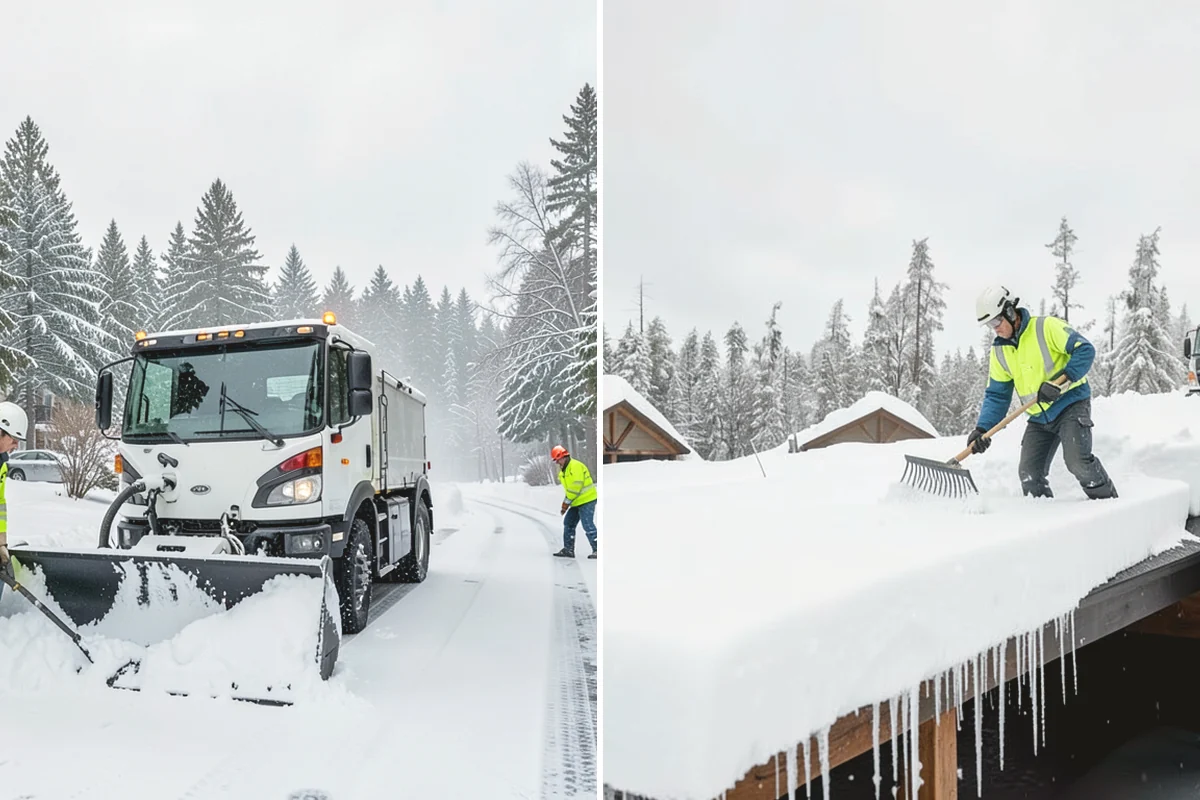 Commercial Snow Removal in Monroe, Snohomish County, WA - Walk the site and map priority zones, obstacles, and snow storage areas