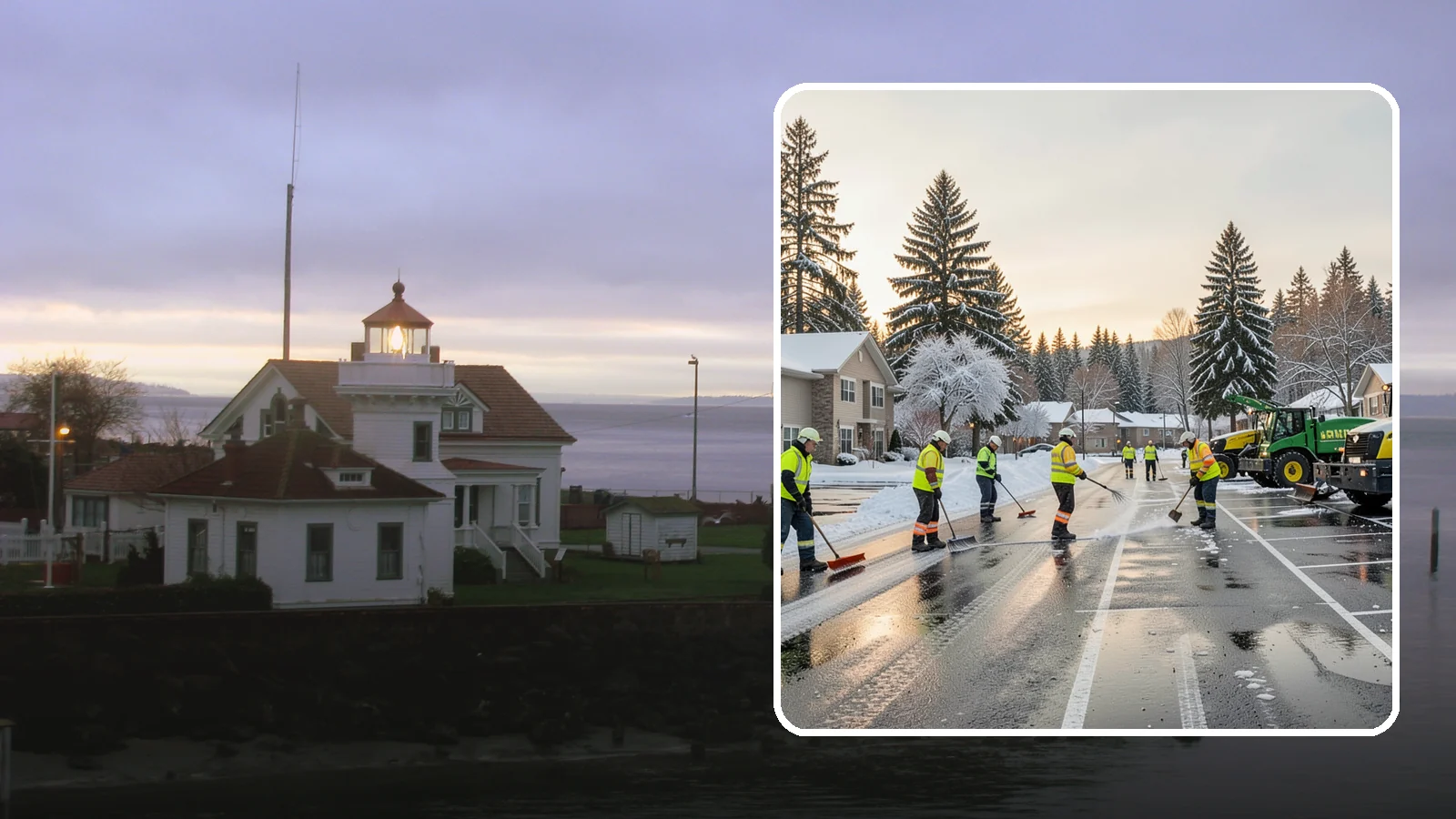 Commercial Snow Removal in Mukilteo, Snohomish County, WA - When a Puget Sound cold snap drops wet snow across your commercial property, our crews keep parking areas, walkways, and access...