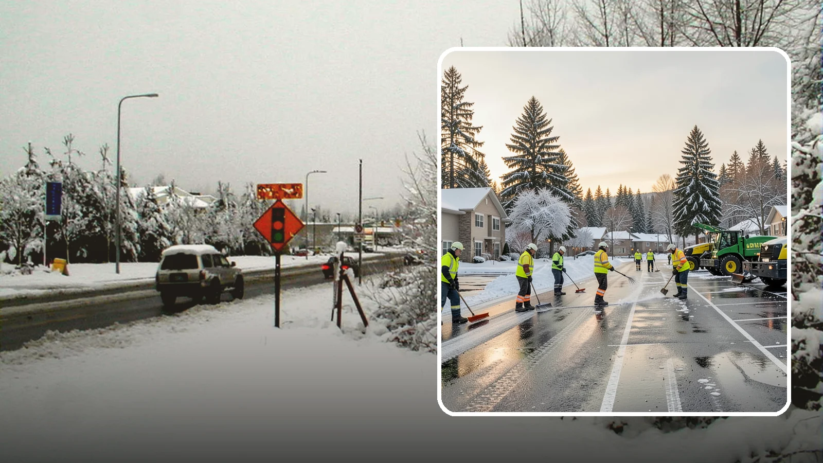 Commercial Snow Removal in Newcastle, King County, WA - When a Puget Sound cold snap drops wet snow across your commercial property, our crews keep parking areas, walkways, and access...