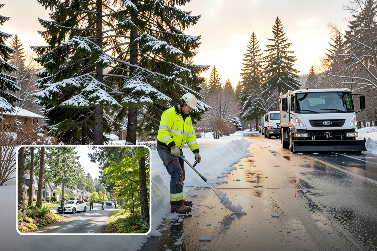 Commercial Snow Removal in Normandy Park, King County, WA - Priority plowing that keeps customers and staff arriving on schedule