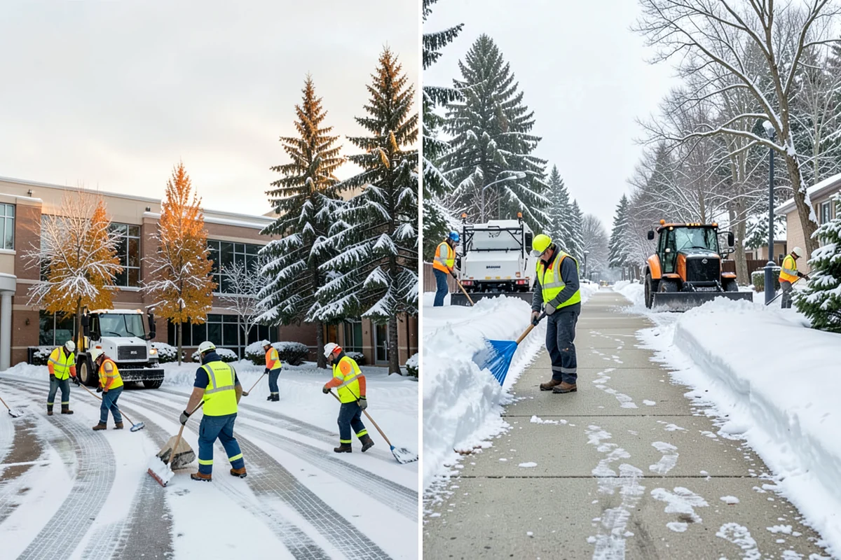 Commercial Snow Removal in Normandy Park, King County, WA - Walk the site and map priority zones, obstacles, and snow storage areas