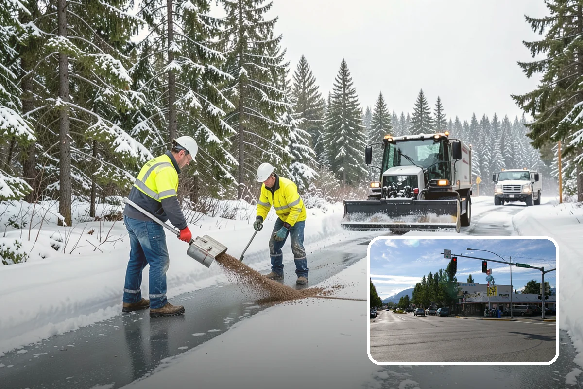 Commercial Snow Removal in North Bend, King County, WA - Priority plowing that keeps customers and staff arriving on schedule
