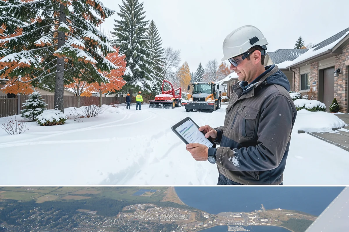 Commercial Snow Removal in Oak Harbor, Island County, WA - Western Washington's snow risk runs from late November through February, with the sharpest danger during Fraser outflow events...