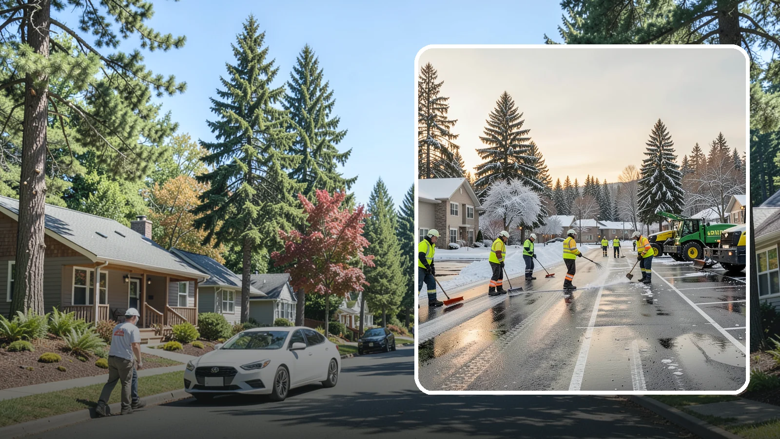 Commercial Snow Removal in Orting, Pierce County, WA - When a Puget Sound cold snap drops wet snow across your commercial property, our crews keep parking areas, walkways, and access...
