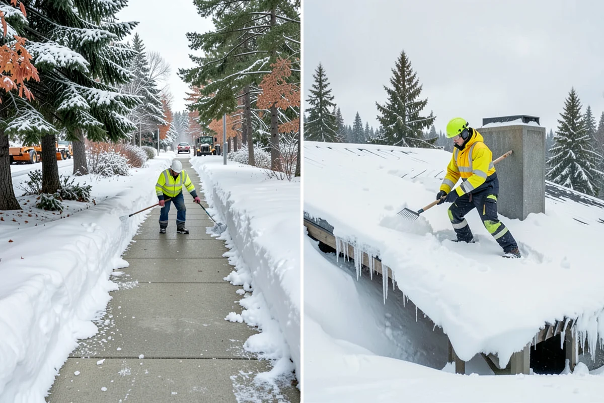 Commercial Snow Removal in Pacific, King County, WA - Walk the site and map priority zones, obstacles, and snow storage areas