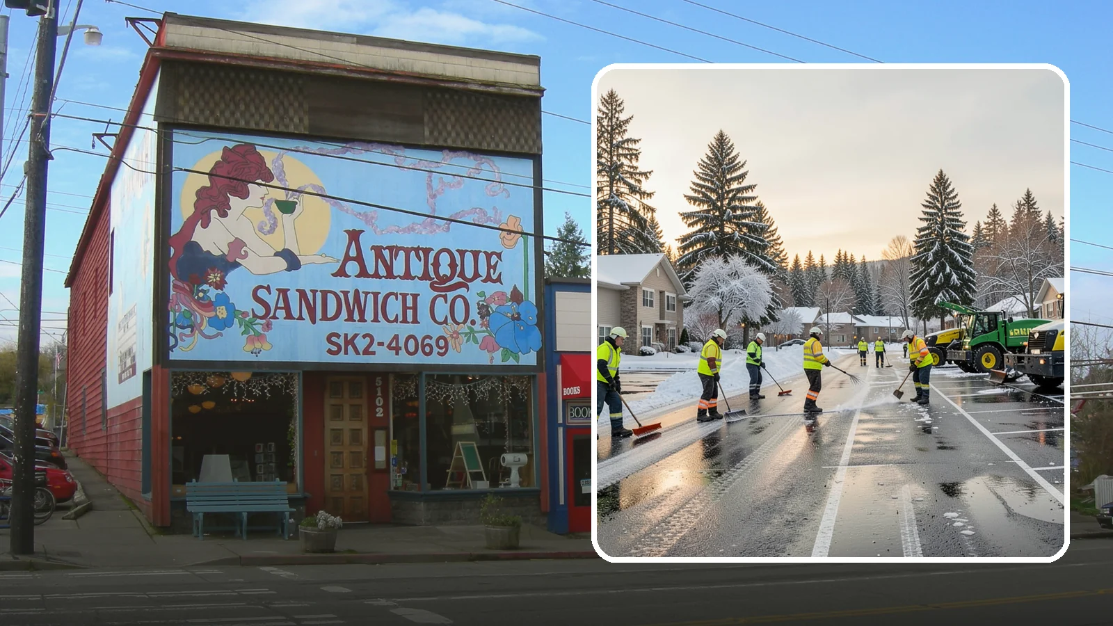 Commercial Snow Removal in Ruston, Pierce County, WA - When a Puget Sound cold snap drops wet snow across your commercial property, our crews keep parking areas, walkways, and access...