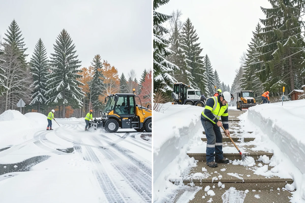 Commercial Snow Removal in Ruston, Pierce County, WA - Walk the site and map priority zones, obstacles, and snow storage areas
