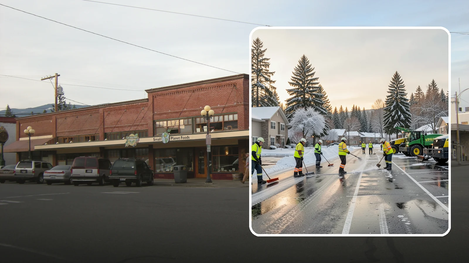 Commercial Snow Removal in Sedro-Woolley, Skagit County, WA - When a Puget Sound cold snap drops wet snow across your commercial property, our crews keep parking areas, walkways, and access...