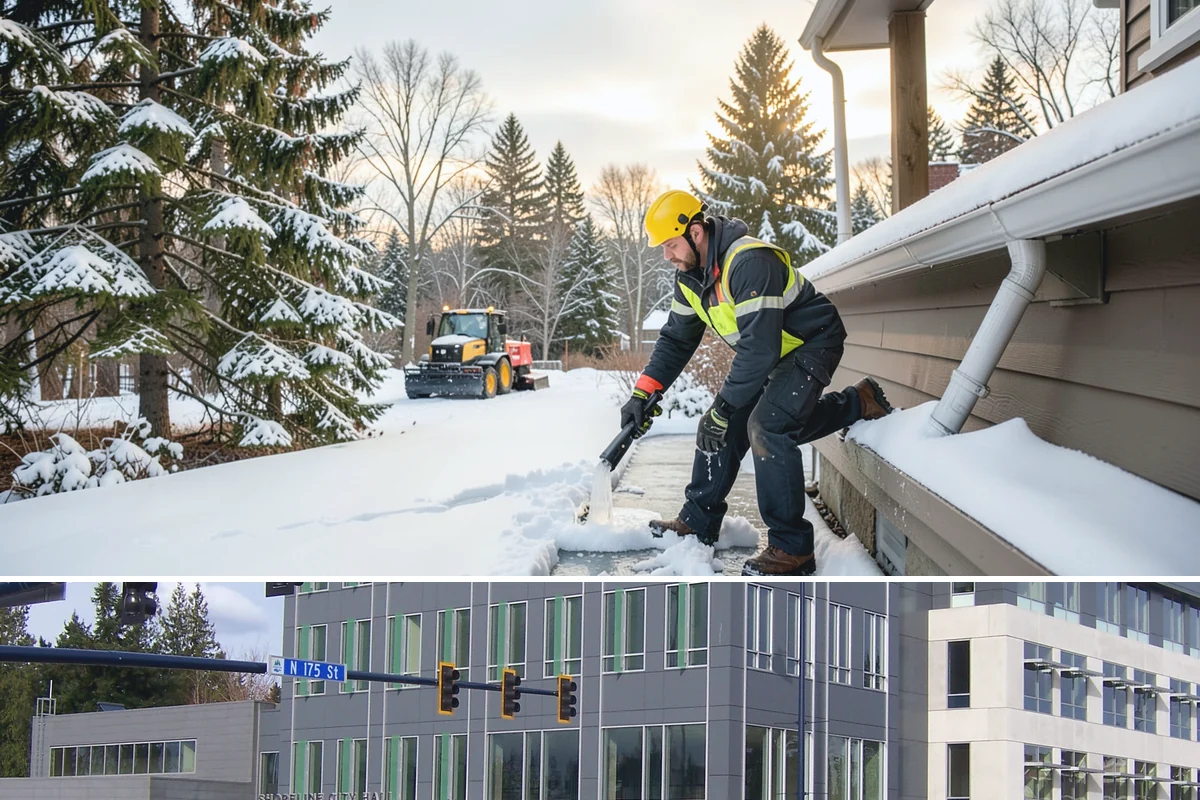 Commercial Snow Removal in Shoreline, King County, WA - Western Washington's snow risk runs from late November through February, with the sharpest danger during Fraser outflow events...