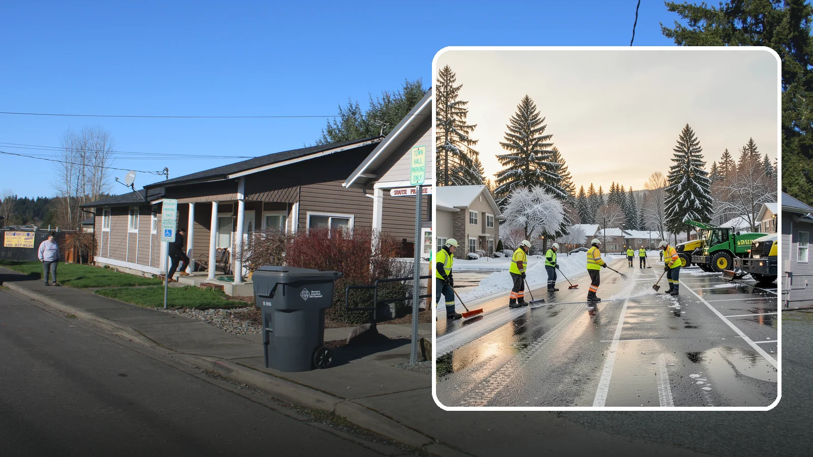 Commercial Snow Removal in South Prairie, Pierce County, WA - When a Puget Sound cold snap drops wet snow across your commercial property, our crews keep parking areas, walkways, and access...