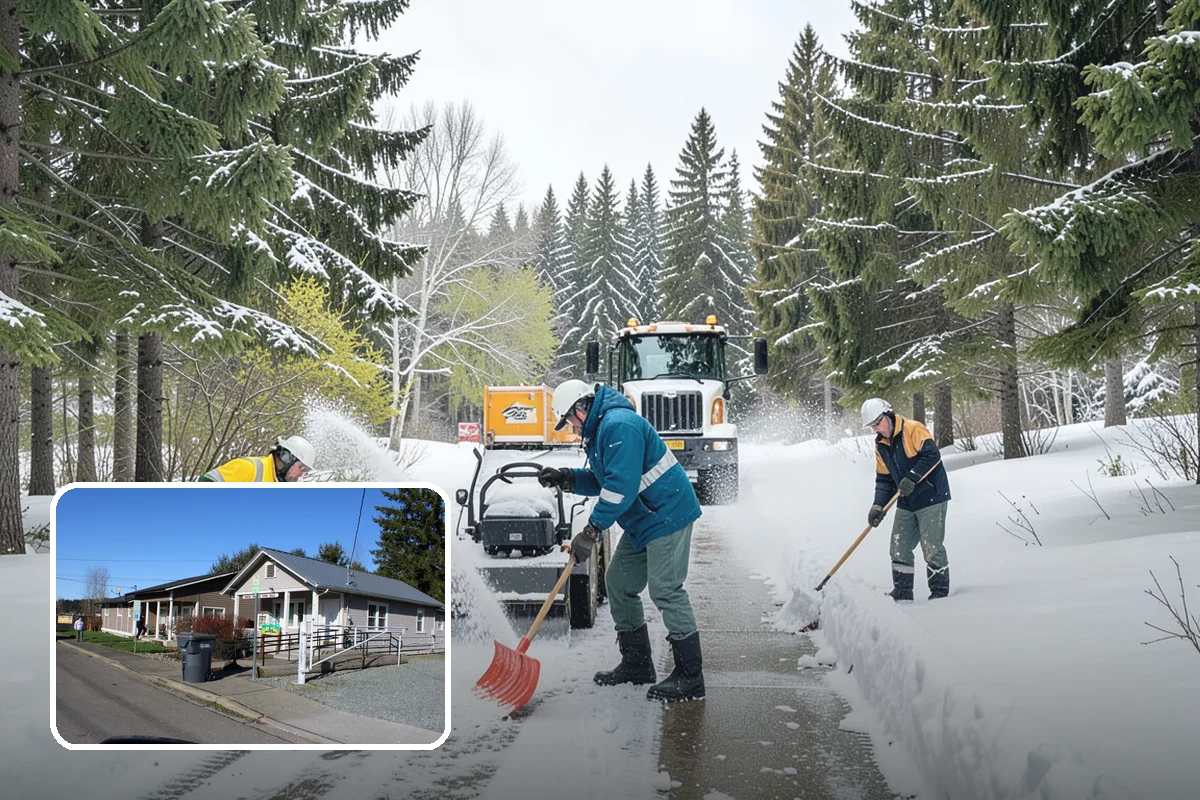 Commercial Snow Removal in South Prairie, Pierce County, WA - Priority plowing that keeps customers and staff arriving on schedule