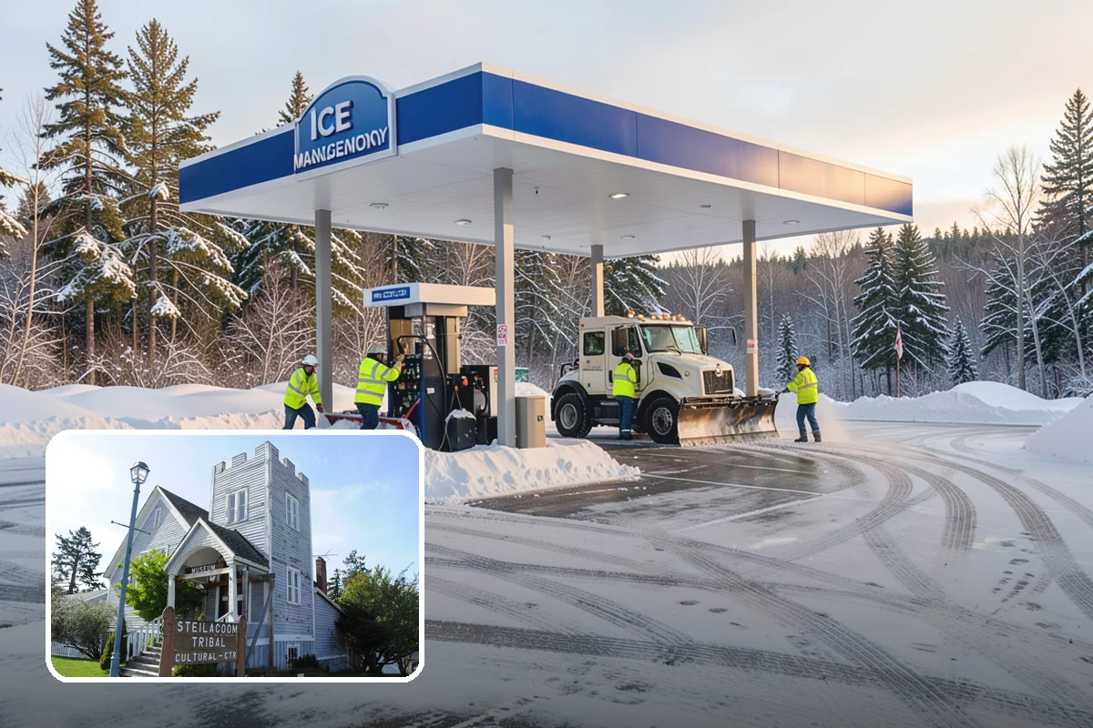 Commercial Snow Removal in Steilacoom, Pierce County, WA - Priority plowing that keeps customers and staff arriving on schedule