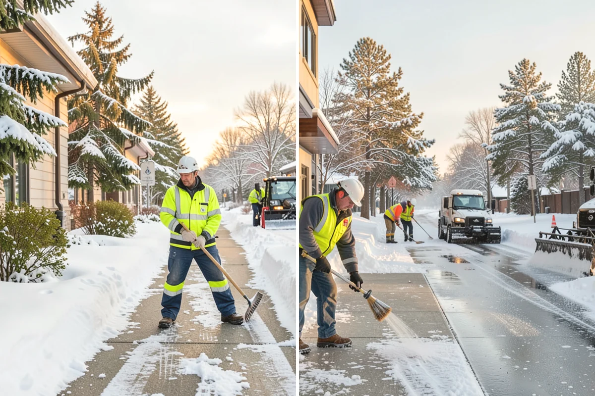 Commercial Snow Removal in Steilacoom, Pierce County, WA - Walk the site and map priority zones, obstacles, and snow storage areas