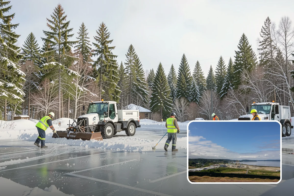 Commercial Snow Removal in University Place, Pierce County, WA - Priority plowing that keeps customers and staff arriving on schedule