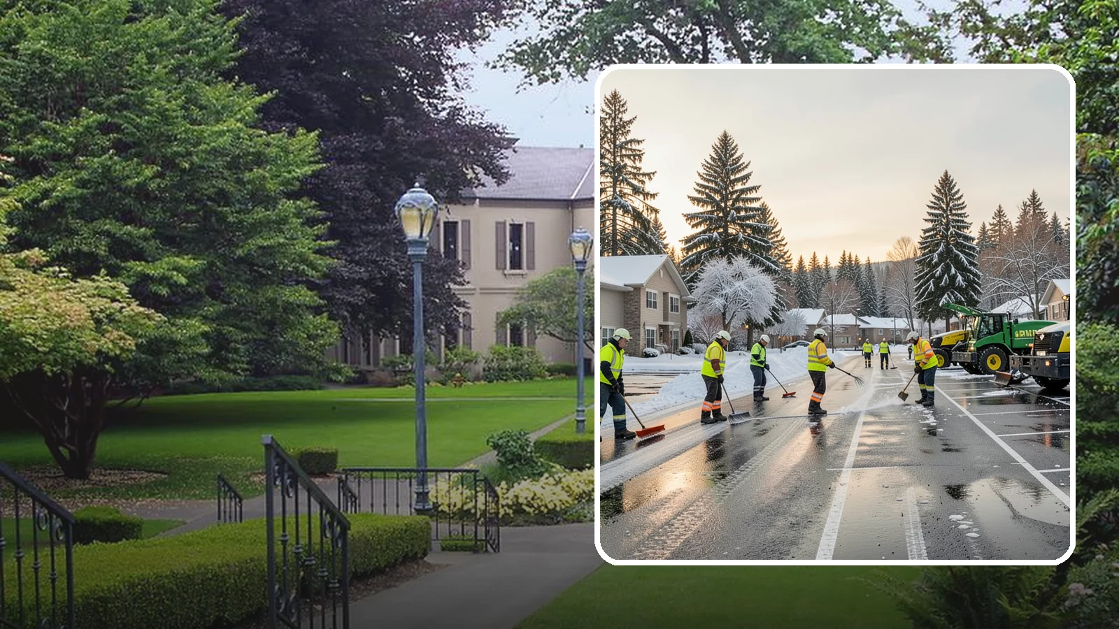 Commercial Snow Removal in Woodinville, King County, WA - When a Puget Sound cold snap drops wet snow across your commercial property, our crews keep parking areas, walkways, and access...