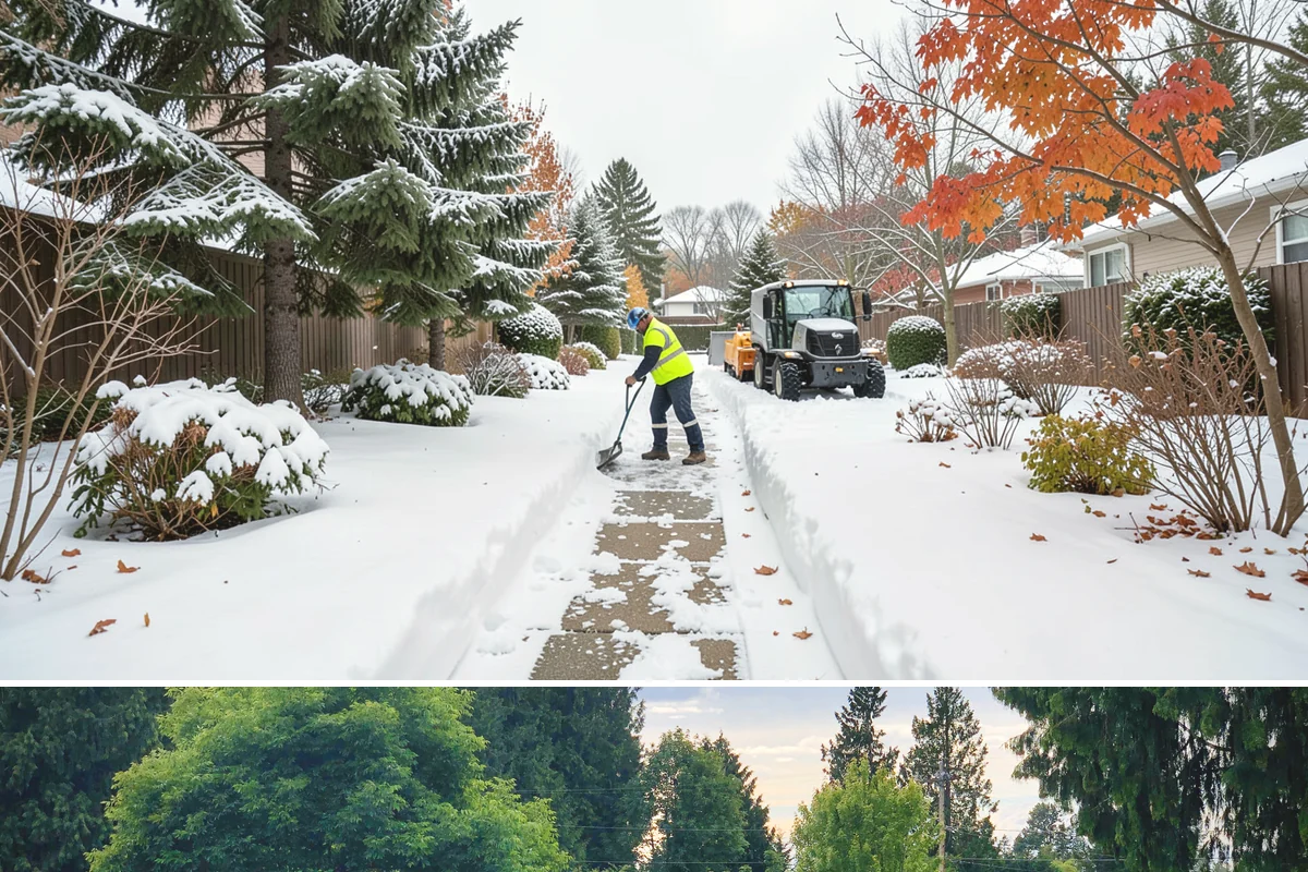 Commercial Stair Clearing in Bonney Lake, Pierce County, WA - Exterior stairs require the most vigilant treatment during January freeze-thaw cycles when thin glaze forms and reforms overnight.