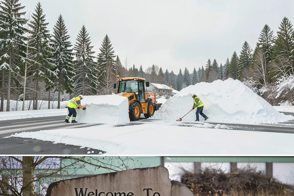 Commercial Stair Clearing in Buckley, Pierce County, WA - Exterior stairs require the most vigilant treatment during January freeze-thaw cycles when thin glaze forms and reforms overnight.