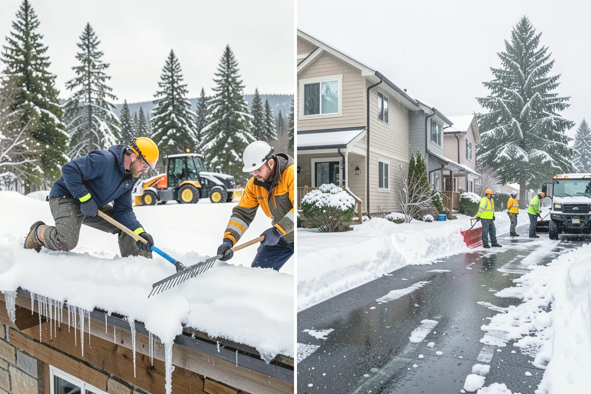 Commercial Stair Clearing in Burlington, Skagit County, WA - Identify every exterior staircase and landing on site