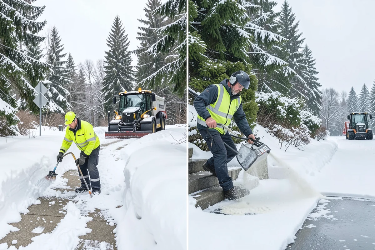 Commercial Stair Clearing in Medina, King County, WA - Identify every exterior staircase and landing on site
