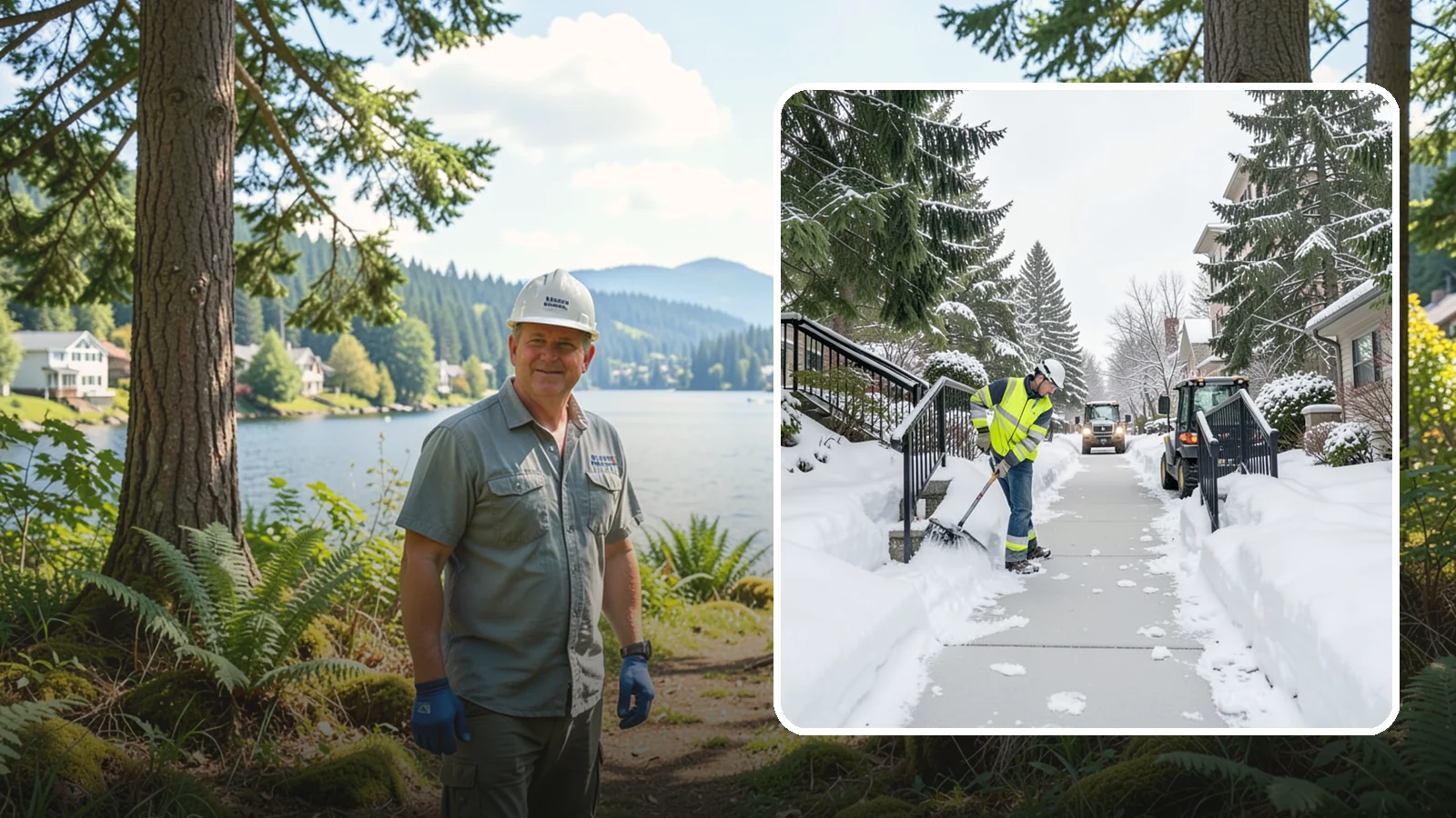 Commercial Stair Clearing in Milton, King County, WA - Keep exterior stairs and landings on your commercial property safe and slip-free through Western Washington ice events.