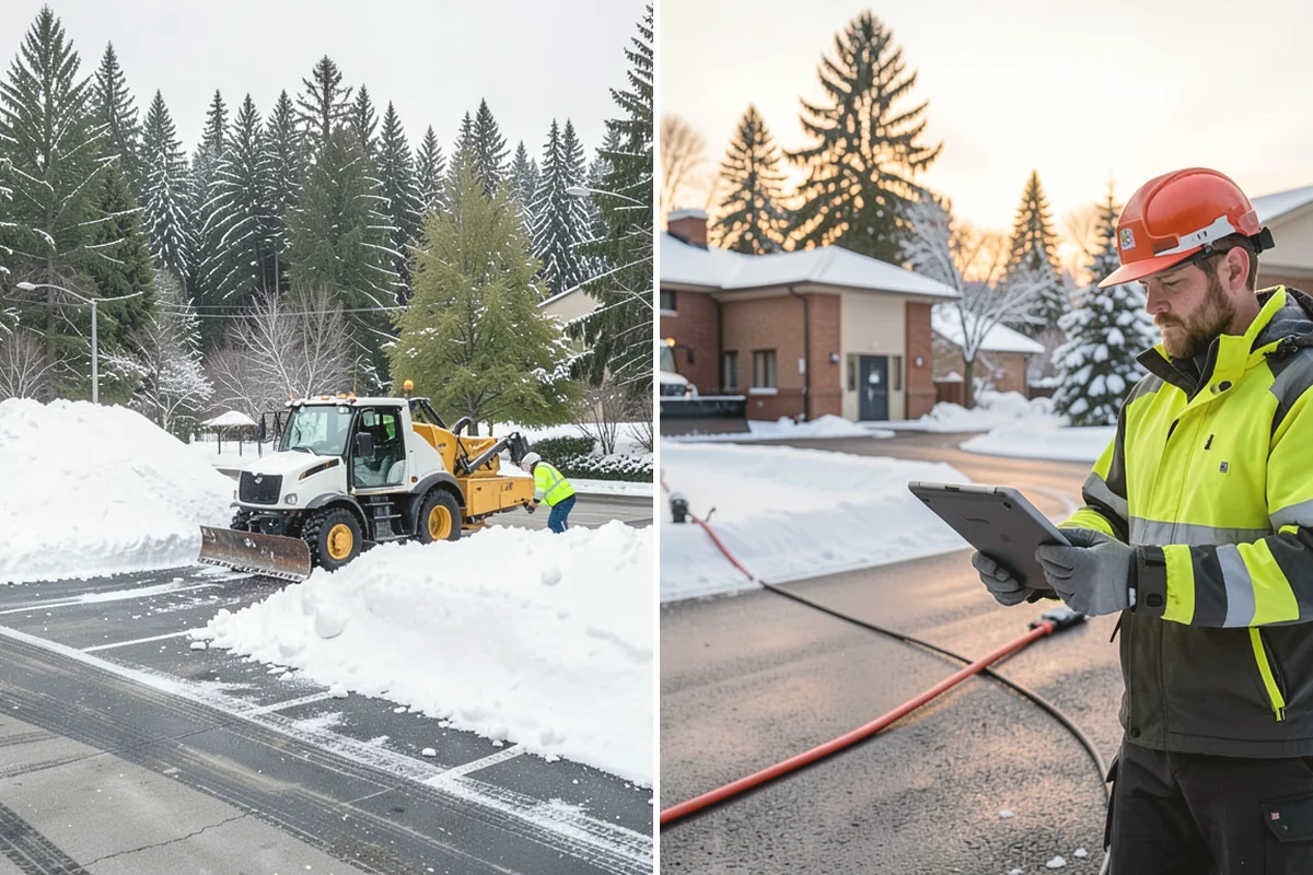 Commercial Stair Clearing in Mountlake Terrace, Snohomish County, WA - Identify every exterior staircase and landing on site