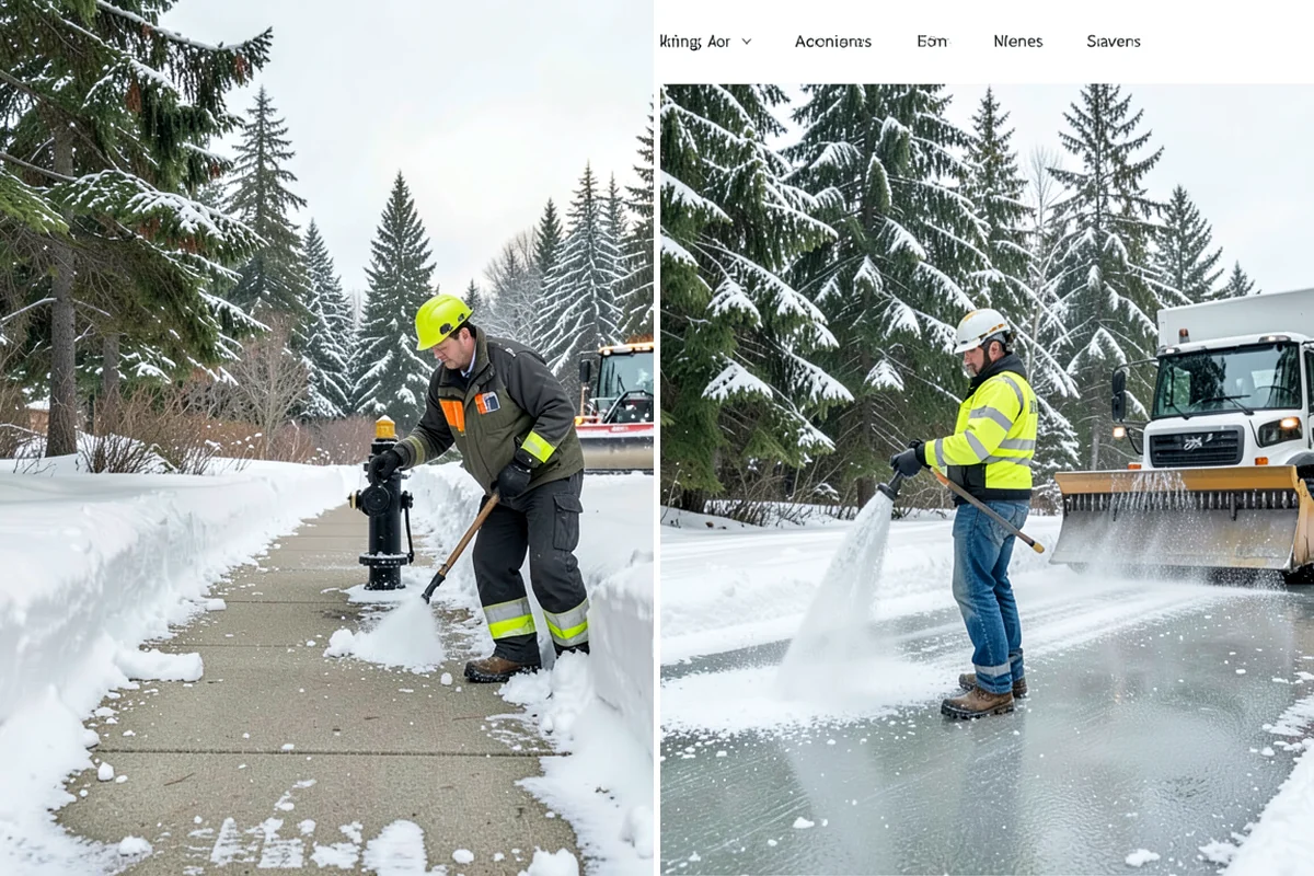 Commercial Stair Clearing in Pacific, King County, WA - Identify every exterior staircase and landing on site