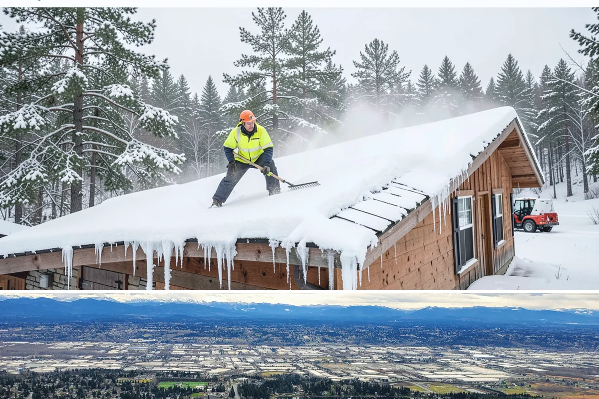 Commercial Stair Clearing in SeaTac, King County, WA - Exterior stairs require the most vigilant treatment during January freeze-thaw cycles when thin glaze forms and reforms overnight.