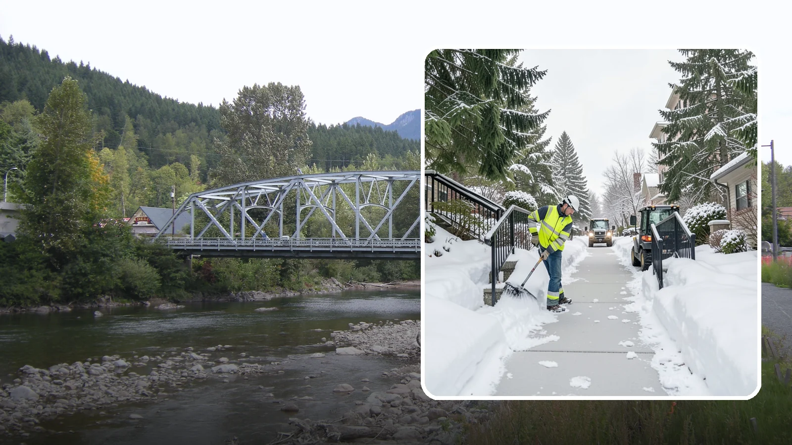 Commercial Stair Clearing in Skykomish, King County, WA - Keep exterior stairs and landings on your commercial property safe and slip-free through Western Washington ice events.