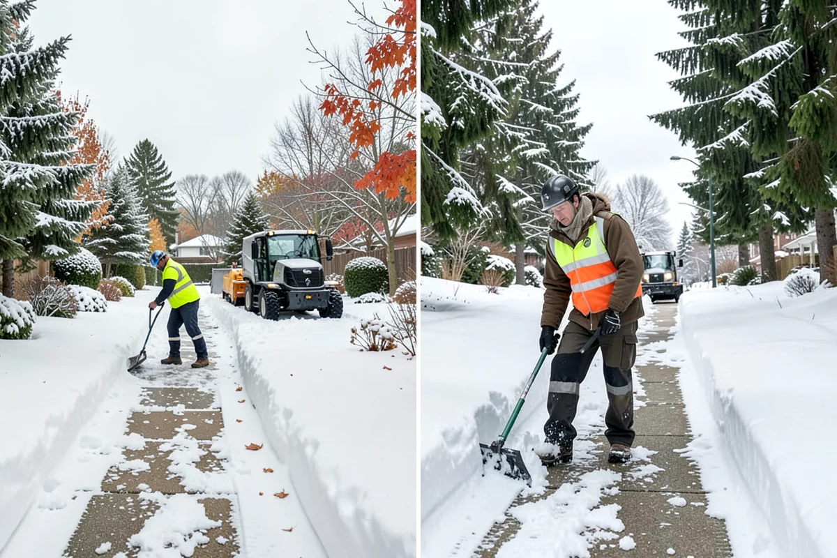 Commercial Stair Clearing in Snoqualmie, King County, WA - Identify every exterior staircase and landing on site