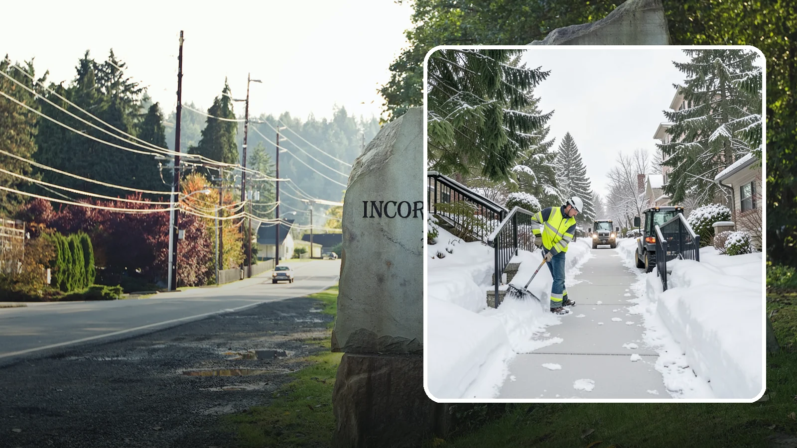 Commercial Stair Clearing in Wilkeson, Pierce County, WA - Keep exterior stairs and landings on your commercial property safe and slip-free through Western Washington ice events.