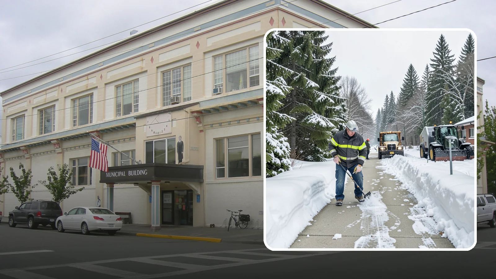 Commercial Walkway Clearing in Anacortes, Skagit County, WA - Keep the internal walkways across your commercial property safe for staff and visitors during winter weather.
