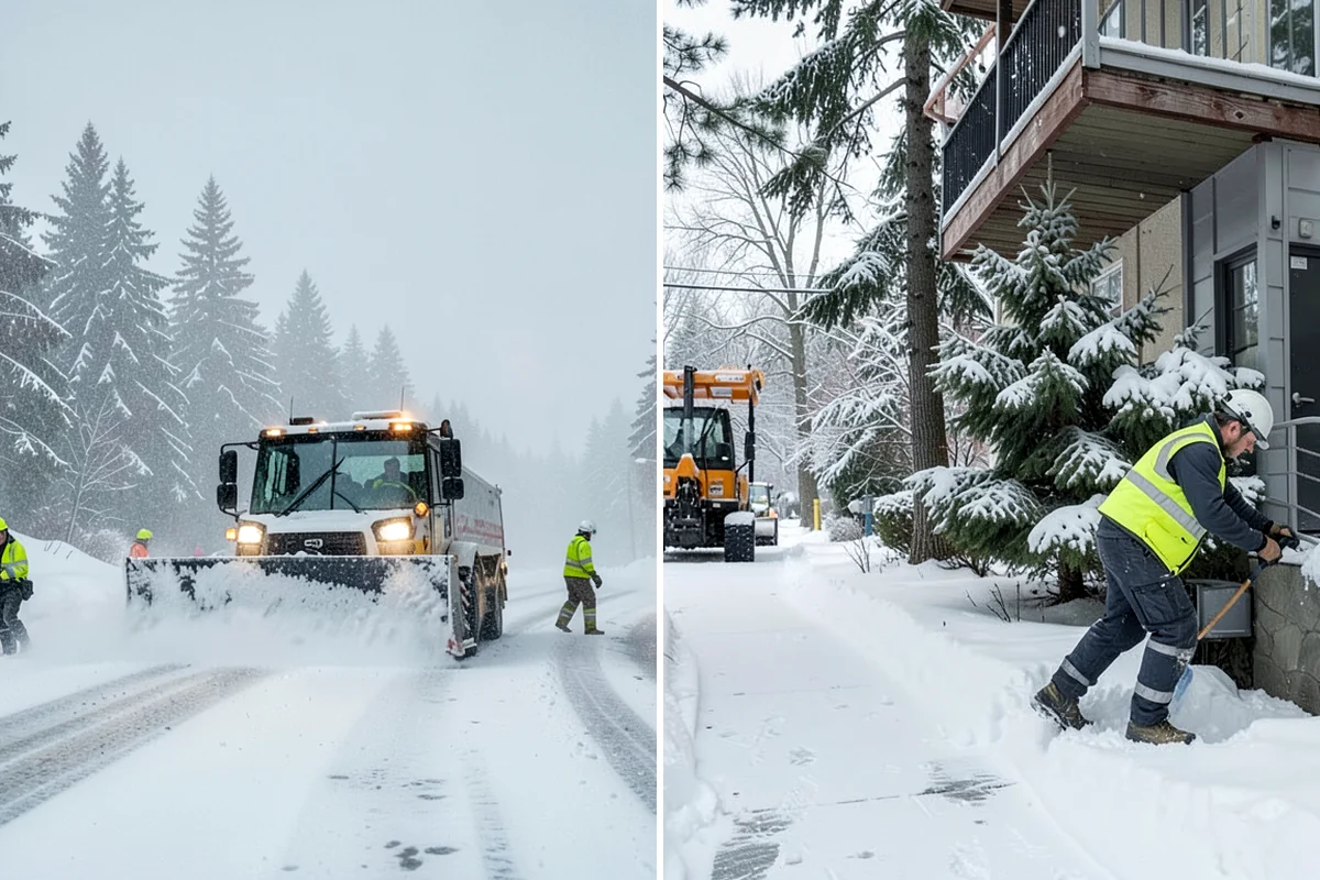 Commercial Walkway Clearing in Arlington, Snohomish County, WA - Map every internal walkway and connecting path