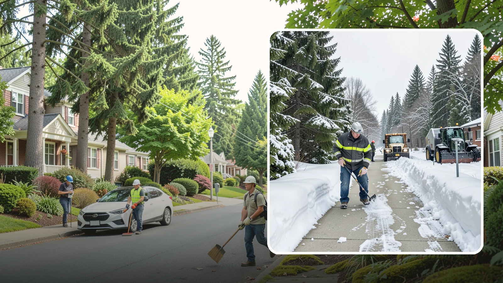 Commercial Walkway Clearing in Beaux Arts Village, King County, WA - Keep the internal walkways across your commercial property safe for staff and visitors during winter weather.
