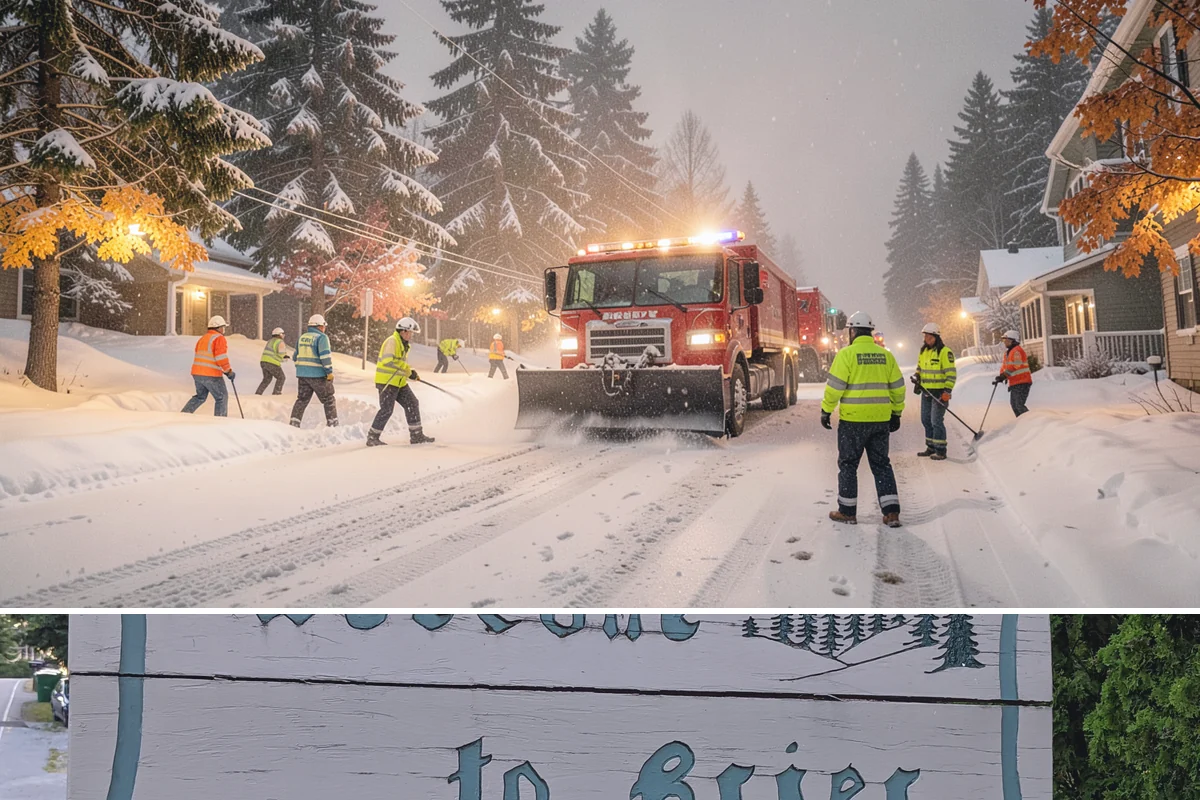 Commercial Walkway Clearing in Brier, Snohomish County, WA - Internal walkways need consistent treatment through midwinter when shaded connecting paths refreeze long after open areas clear.