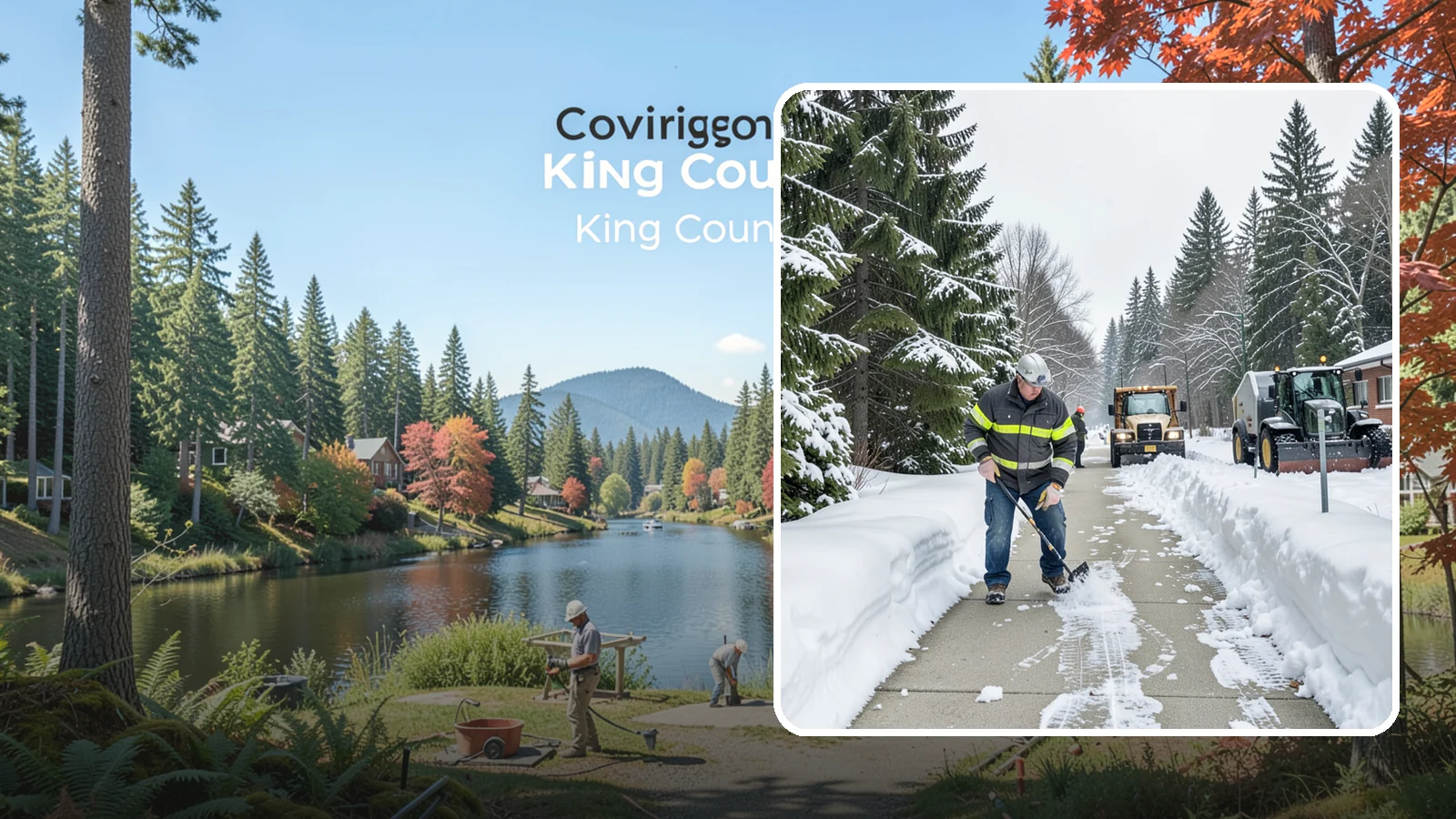 Commercial Walkway Clearing in Covington, King County, WA - Keep the internal walkways across your commercial property safe for staff and visitors during winter weather.