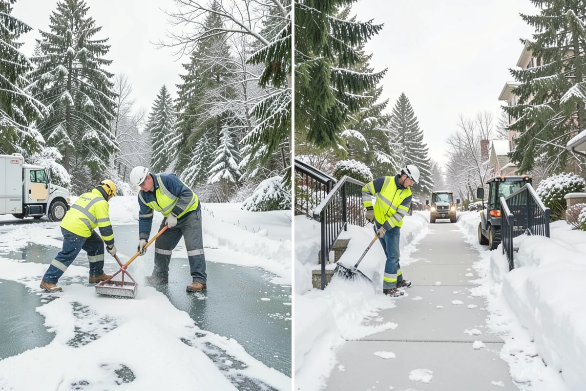 Commercial Walkway Clearing in Covington, King County, WA - Map every internal walkway and connecting path