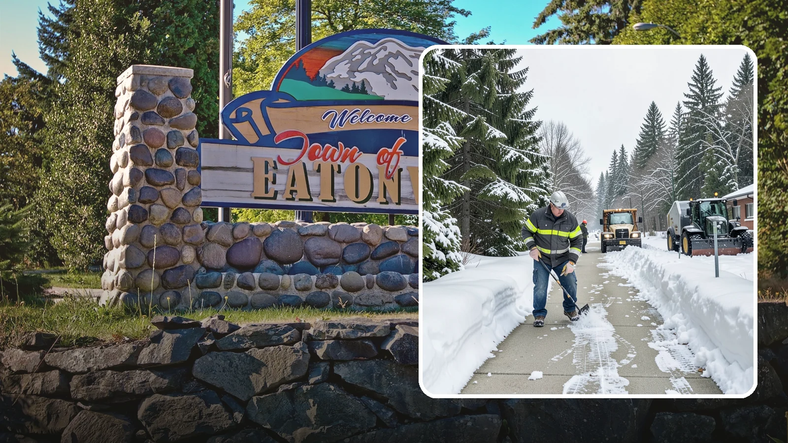 Commercial Walkway Clearing in Eatonville, Pierce County, WA - Keep the internal walkways across your commercial property safe for staff and visitors during winter weather.
